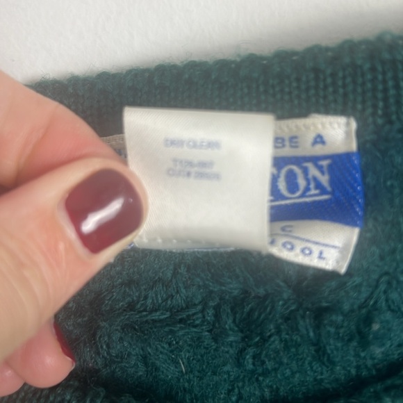 Vintage Pendelton Women's Green 100% Virgin Wool Embroidered Jacket Classic Sz S - Picture 10 of 10